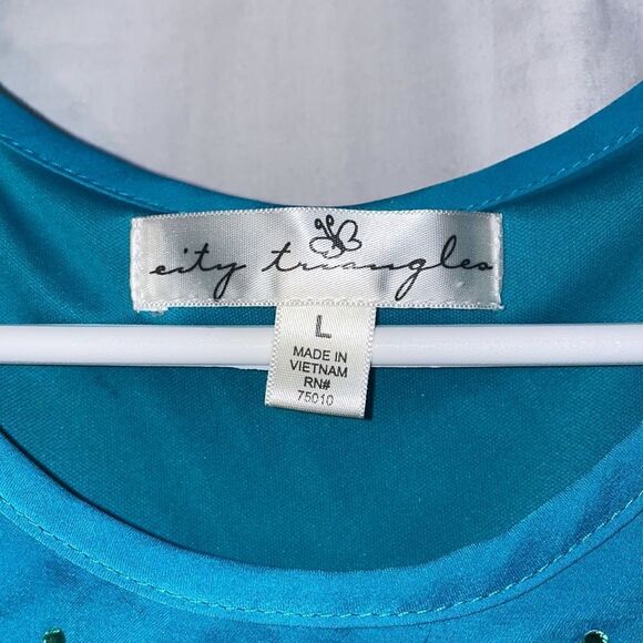 Juniors blue fringe dress - Picture 4 of 7